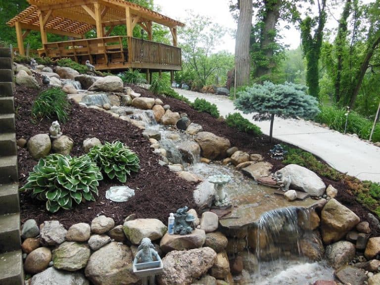 Pondless Waterfall, Niles, MI – Premiere Aquascapes