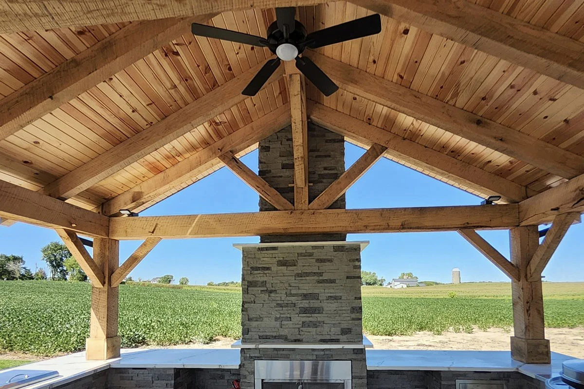 premiere aquascapes pavilion and kitchen