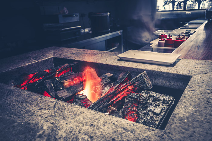 Wood Fire Table 